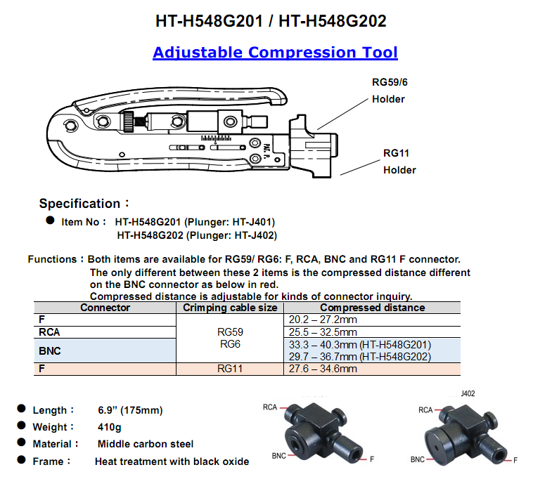 Kìm bóp giắc Hanlong HT-H548G201 Kìm bóp giắc Hanlong HT-H548G201